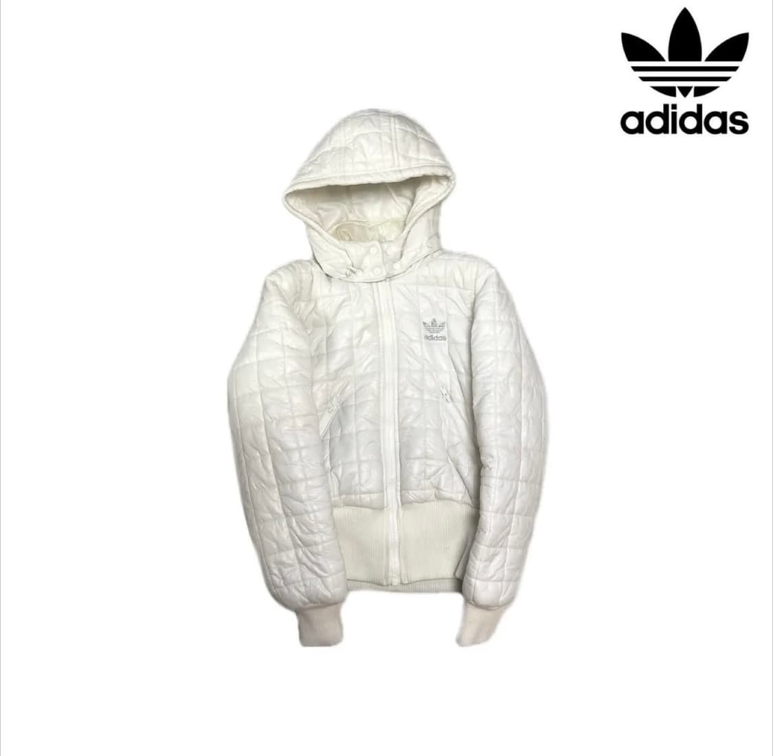 아디다스 화이트 경량 패딩 s 상품이미지1