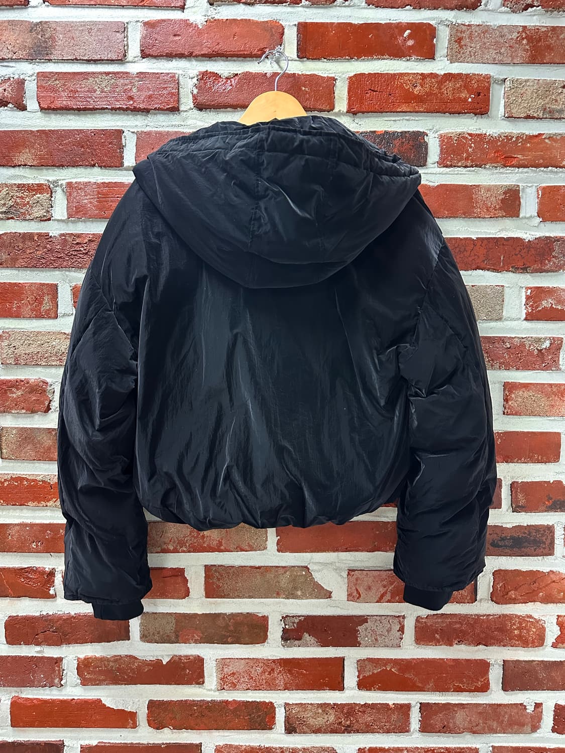 (OS)MURUA 글로시 크롭 패딩 상품이미지6