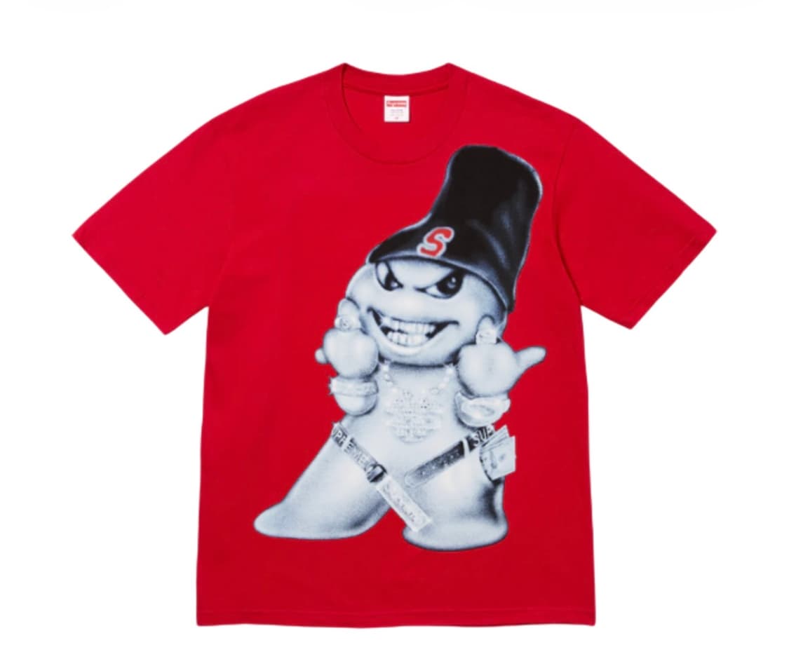 슈프림 스노우맨 티셔츠 레드 - 25FW 상품이미지1