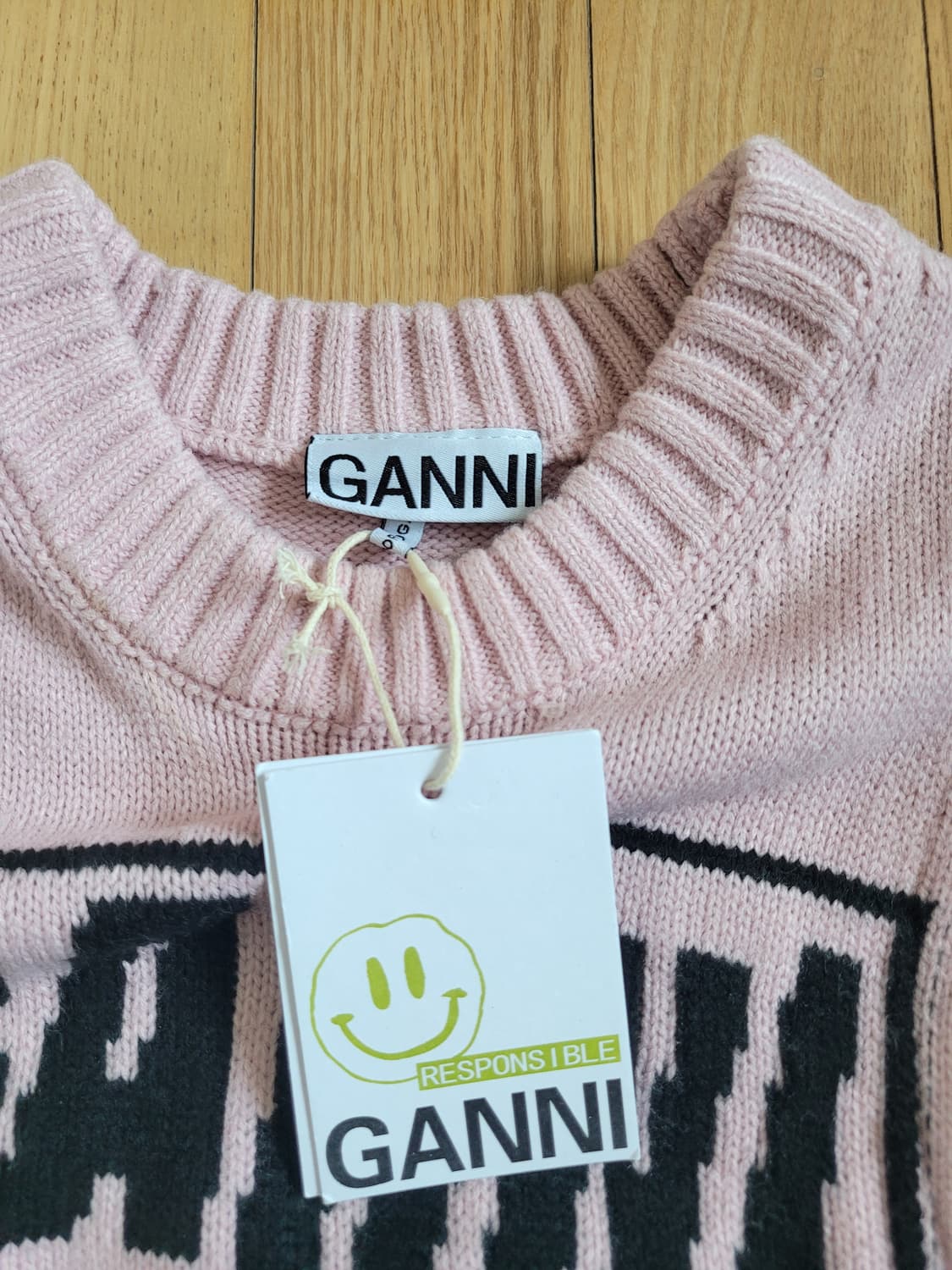 GANNI 가니 핑크 니트 조끼 S사이즈[새상품] 상품이미지2