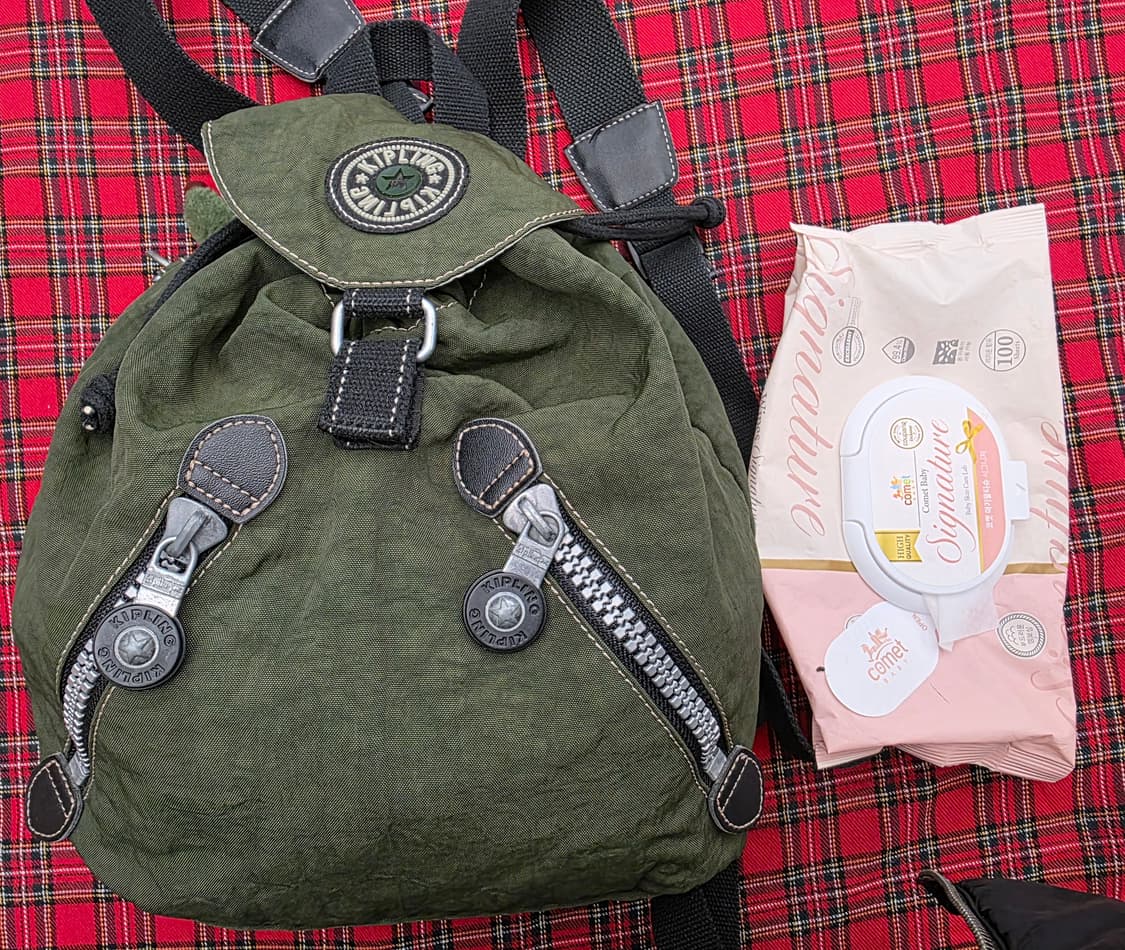 키플링 미니 백팩 카키 상품이미지8