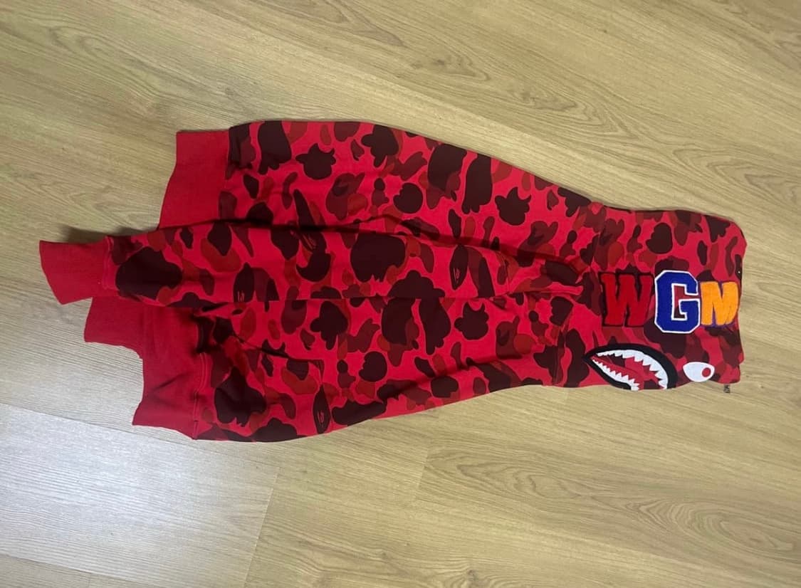 Bape Carmo Shark full zip hoodie  상품이미지3