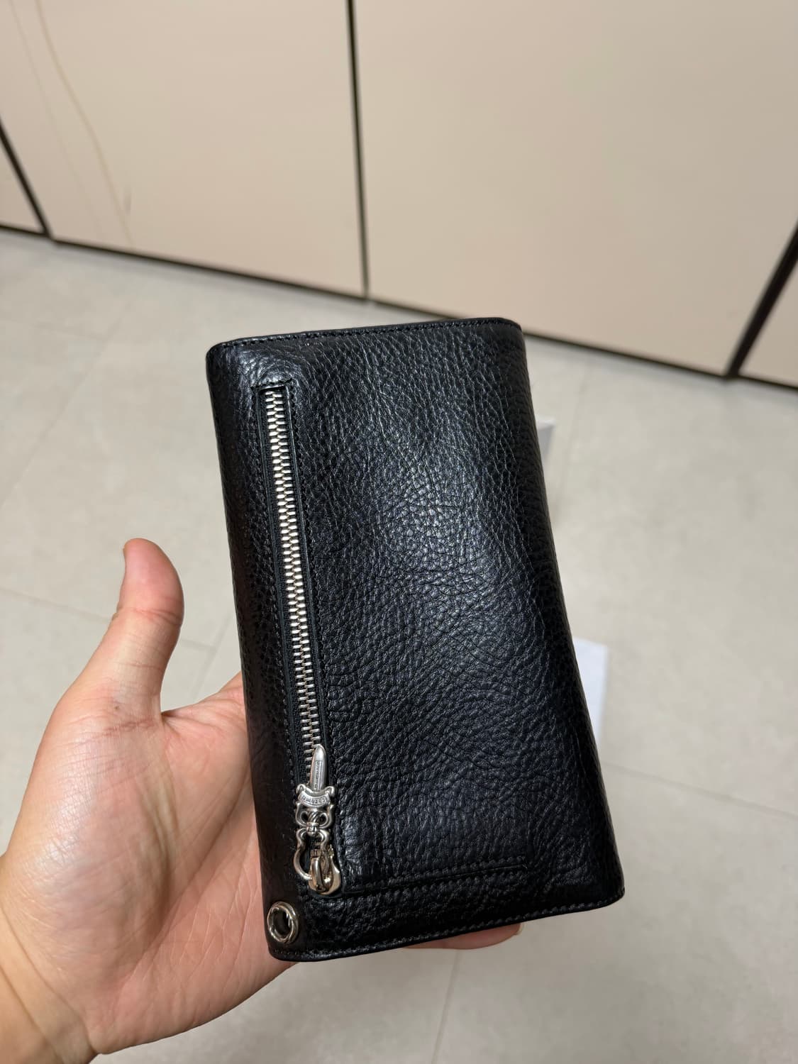 (새상품) 크롬하츠 웨이브 레더 장지갑 상품이미지5