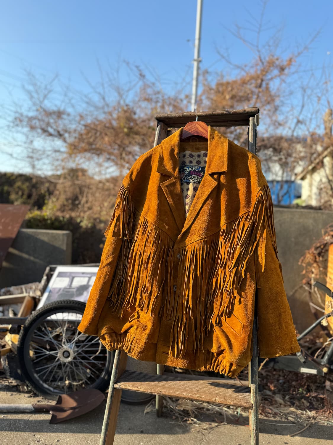 Vintage Suede Fringe Jacket  상품이미지1
