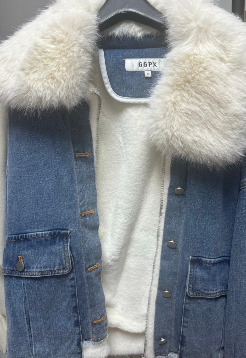 [새상품] GGPX 데님 퍼 자켓 상품이미지3