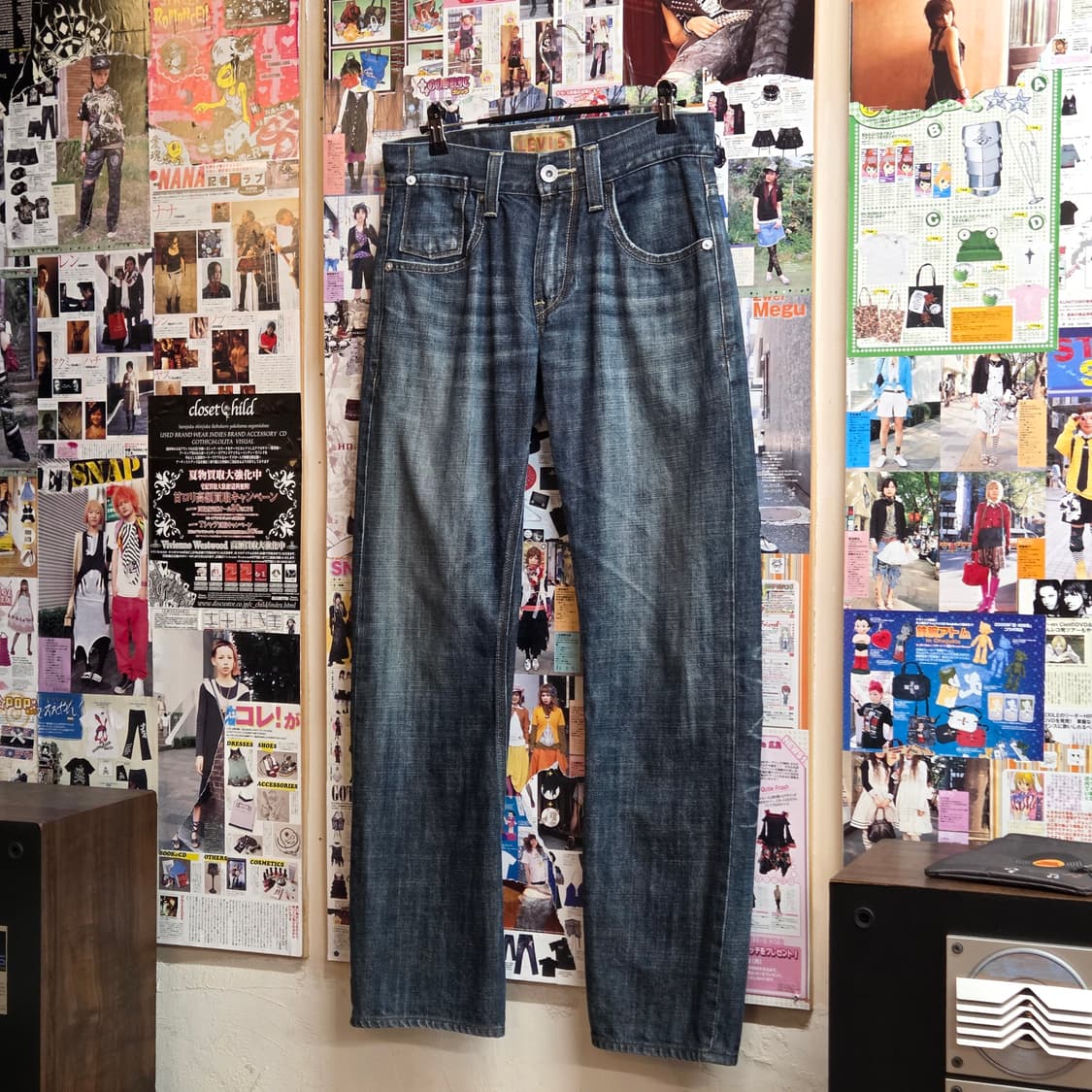 리바이스 포켓 포인트 워싱 데님 팬츠 상품이미지5