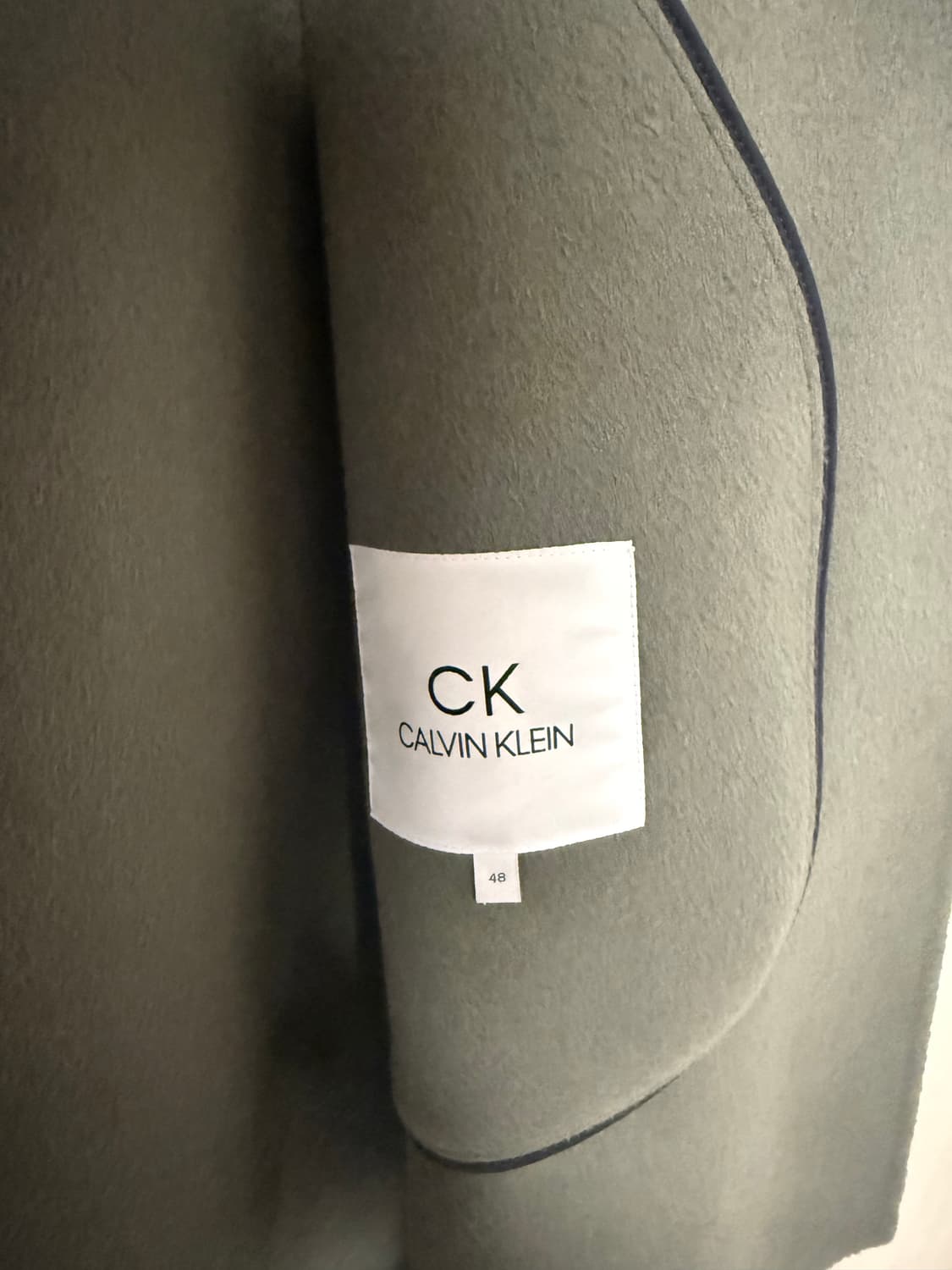 캘빈클라인 카키그레이 캐시 싱글코트 48 상품이미지3