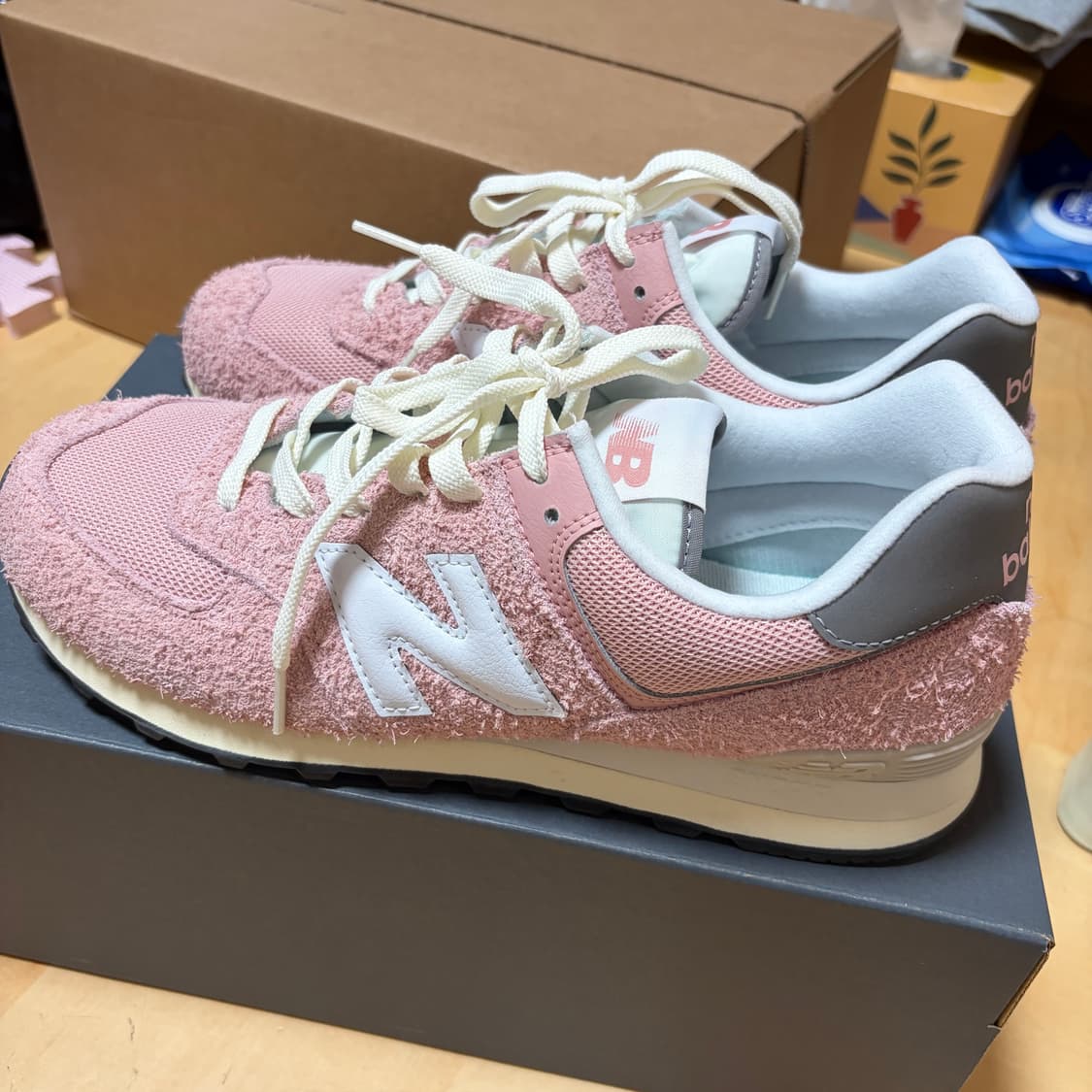 뉴발란스 574 헤리티지 멜로우 핑크 U574HSA 275사이즈 상품이미지6