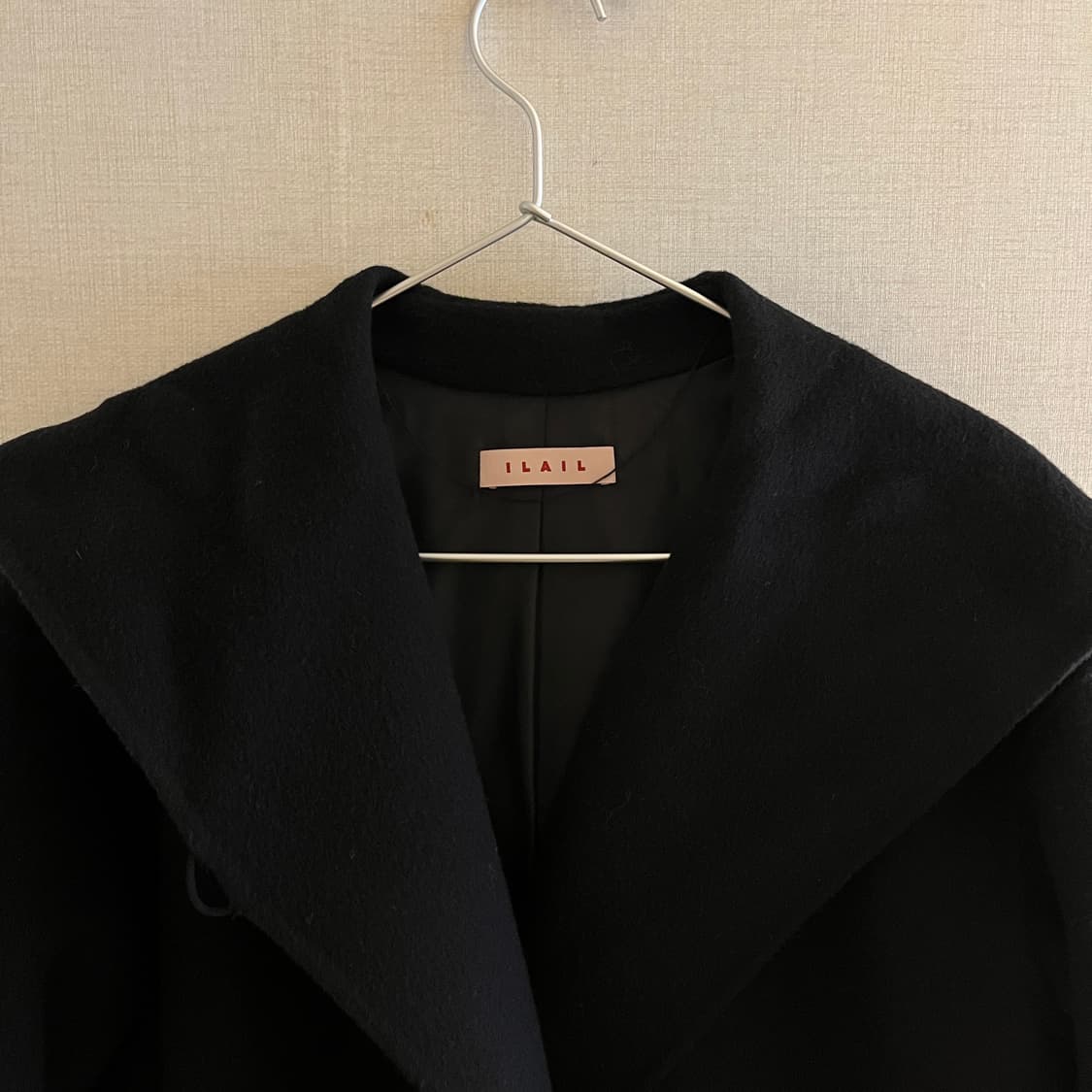 ILAIL 하프코트 S 블랙 상품이미지7