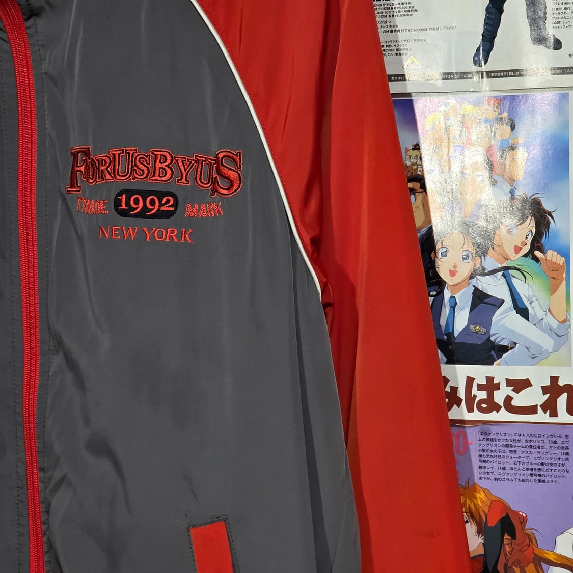 후부 자수 패치 누빔 바람막이 바시티 자켓 상품이미지7