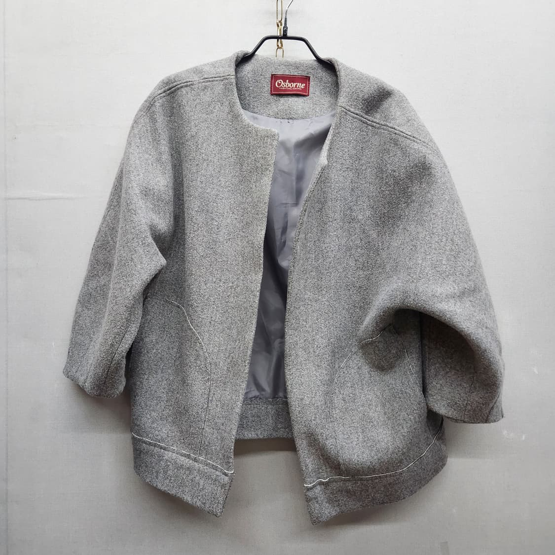 오스본 그레이 오픈 가디건 자켓 Free 상품이미지1