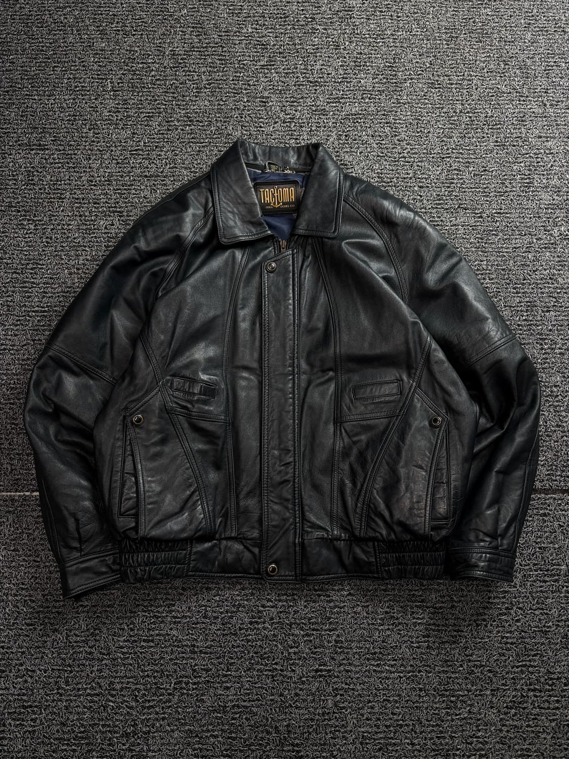 90s TACOMA 아카이브 램스킨 봄버 가죽 자켓 1769 상품이미지2