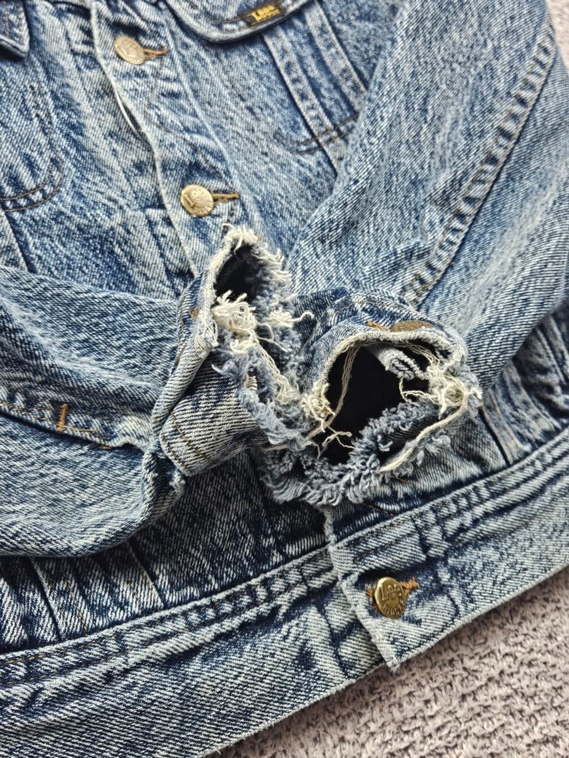 8~90's USA LEE 데님 자켓 ( M추정 ) / 11964 상품이미지7