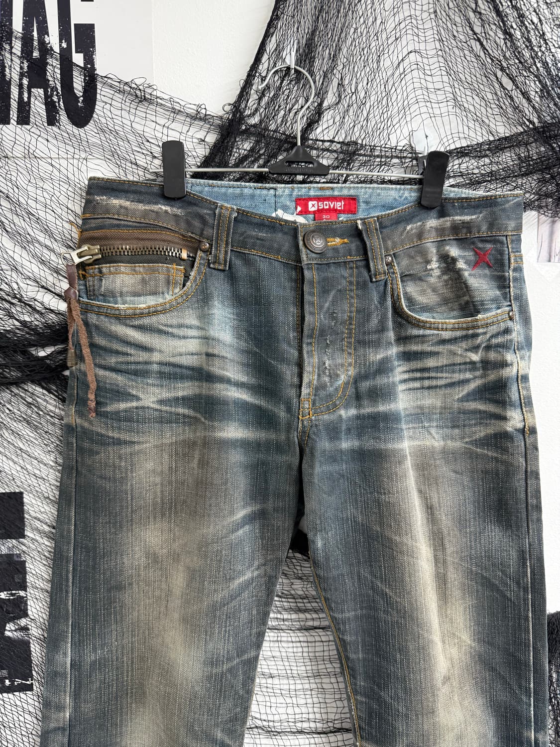 00s embriodery washing jeans 상품이미지4