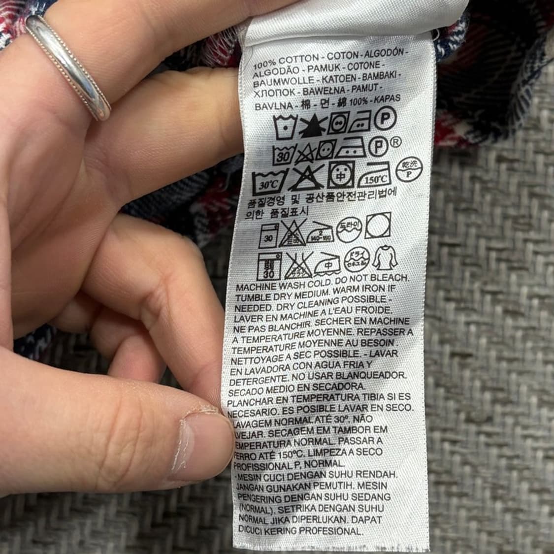 리바이스 체크 셔츠 v2391 상품이미지6