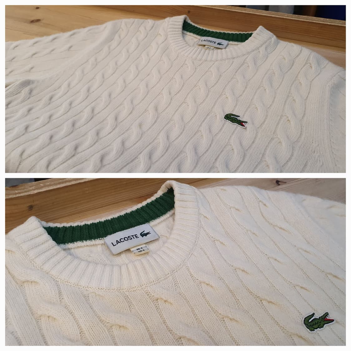 66.라코스테 꽈배기 반팔니트 상품이미지3