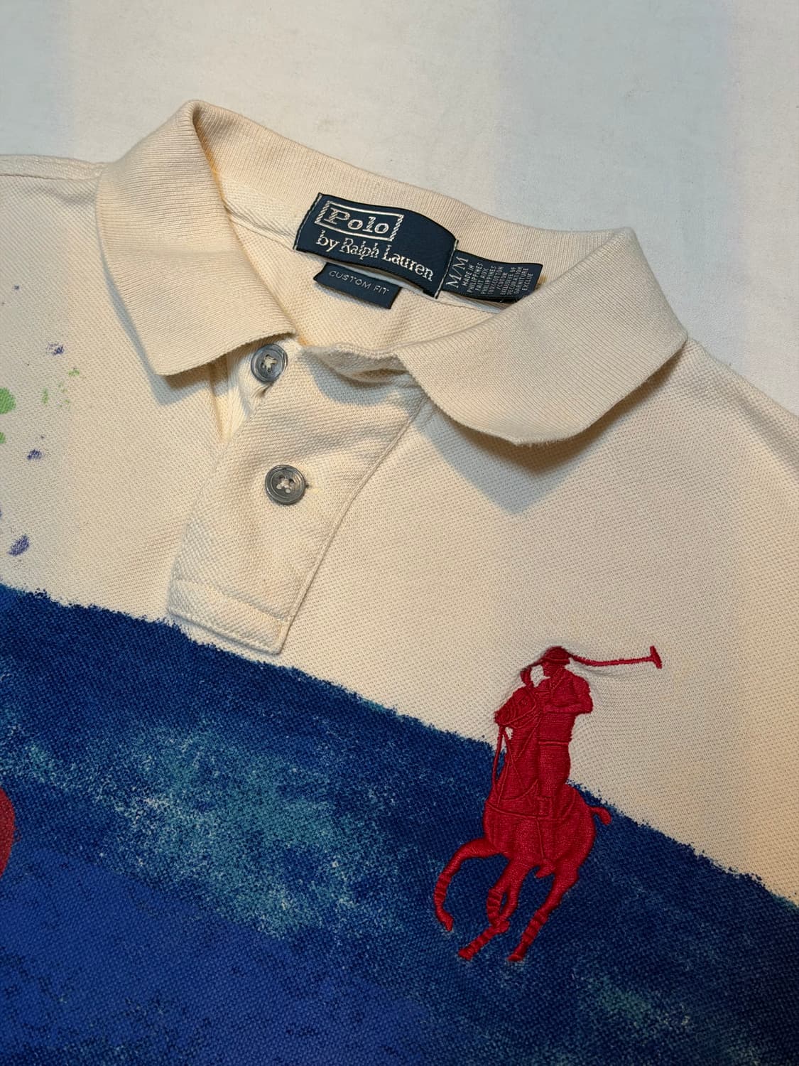 폴로 랄프로렌 빈티지 빅포니 치프키프 페인팅 카라티 상품이미지2