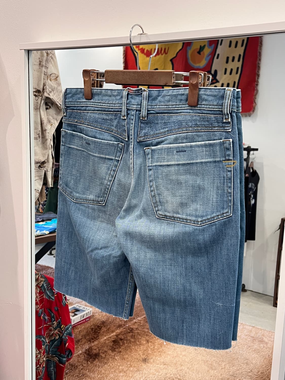 Diesel 디젤 빈티지 컷오프 데님 쇼츠 팬츠 (made Italy) 상품이미지4