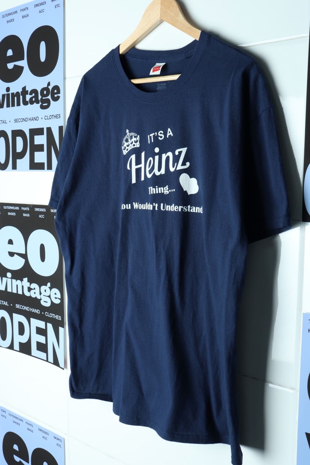 (XL-3XL) 헤인즈 반팔 티셔츠 빅사이즈 USA 네이비-H30046 상품이미지1