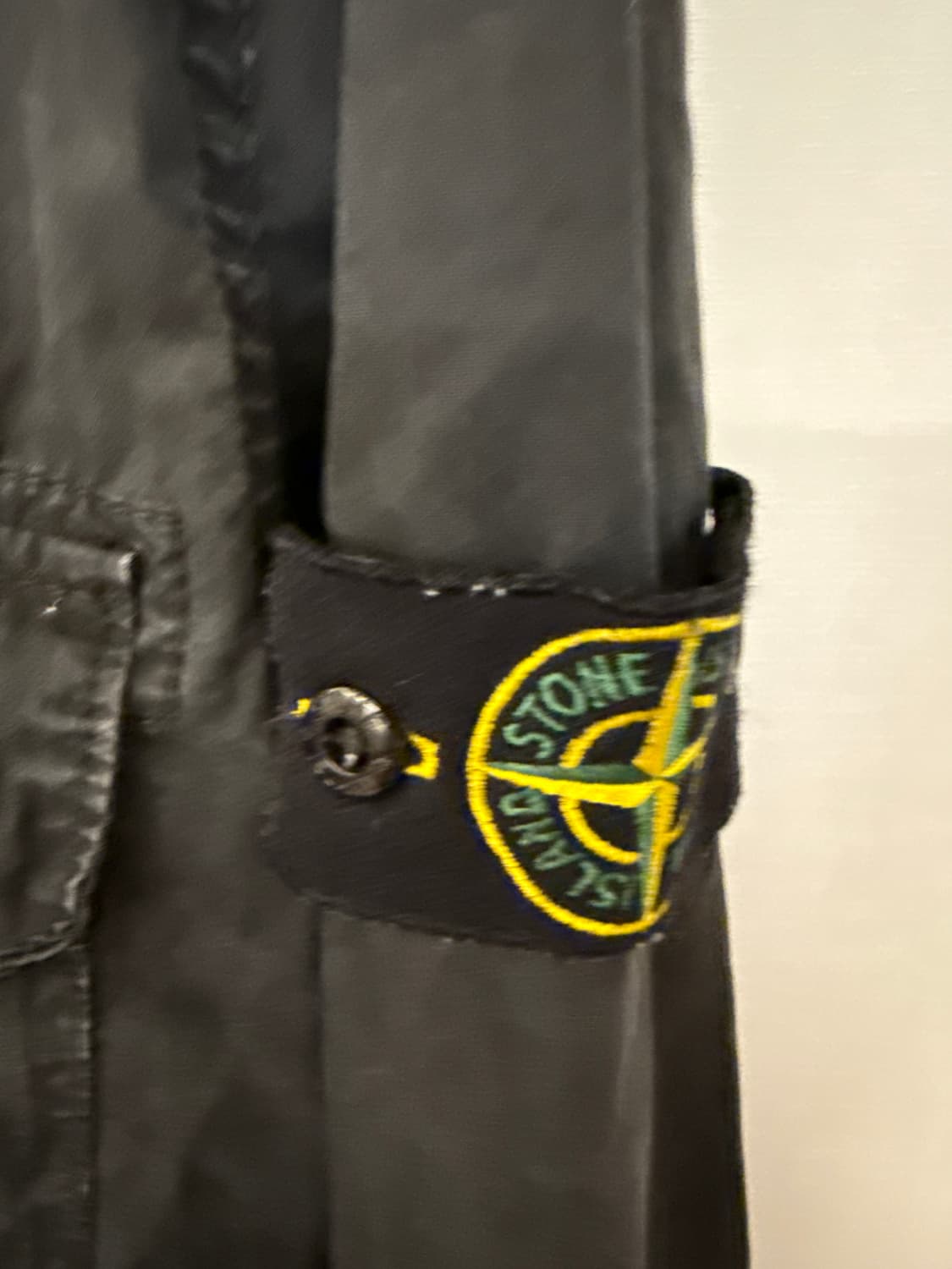 스톤아일랜드 정품 가먼트 다잉 블랙 오버셔츠 자켓L 상품이미지6