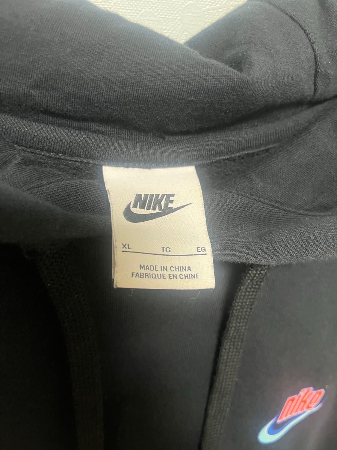 나이키 블랙 후드티 상품이미지4