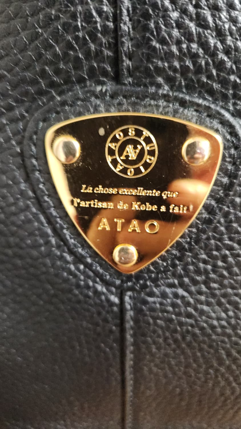 ATAO 브랜드의 블랙 가죽 가방 상품이미지7