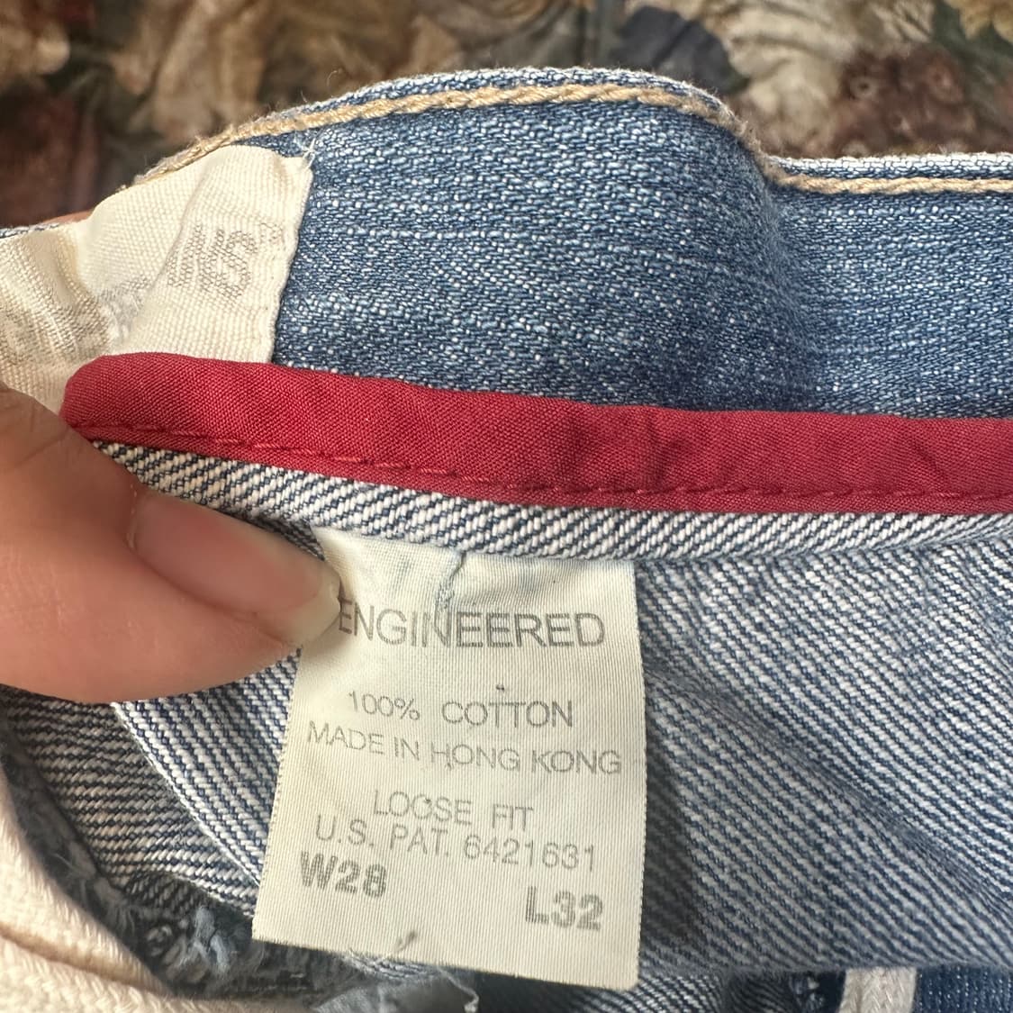 리바이스 빈티지 루즈핏 엔지니어드워싱데님진 28*32 상품이미지6