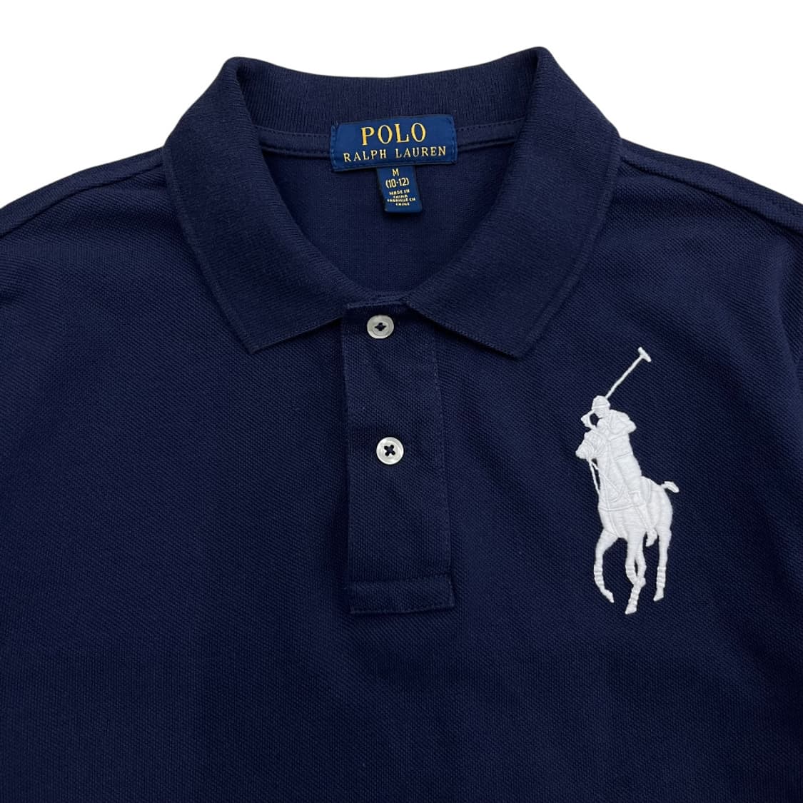 폴로 랄프로렌 화이트 빅포니 네이비 pk 반팔 M 상품이미지4