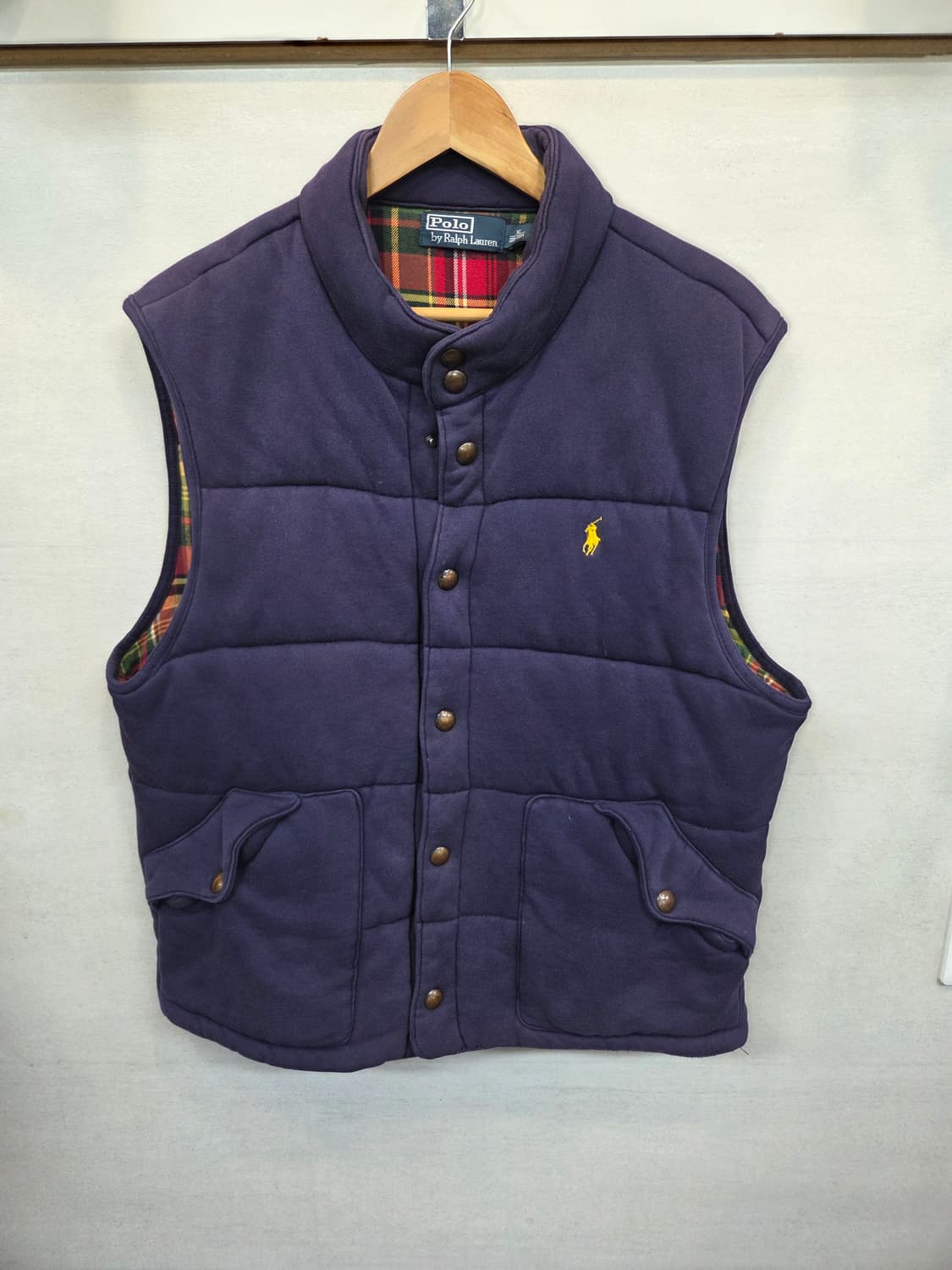 폴로랄프로렌 빈티지 패딩조끼 퍼플 xl 상품이미지1