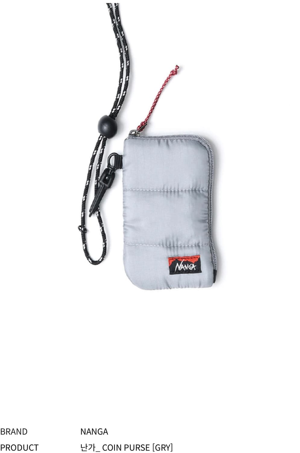 NANGA 난가 COIN PURSE 그레이 상품이미지1