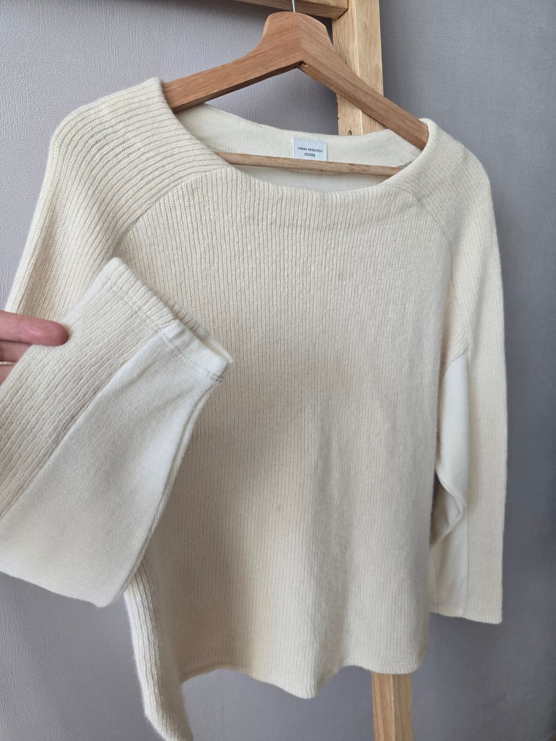 Urban Research Doors 울 블렌드 보트넥 니트  상품이미지3