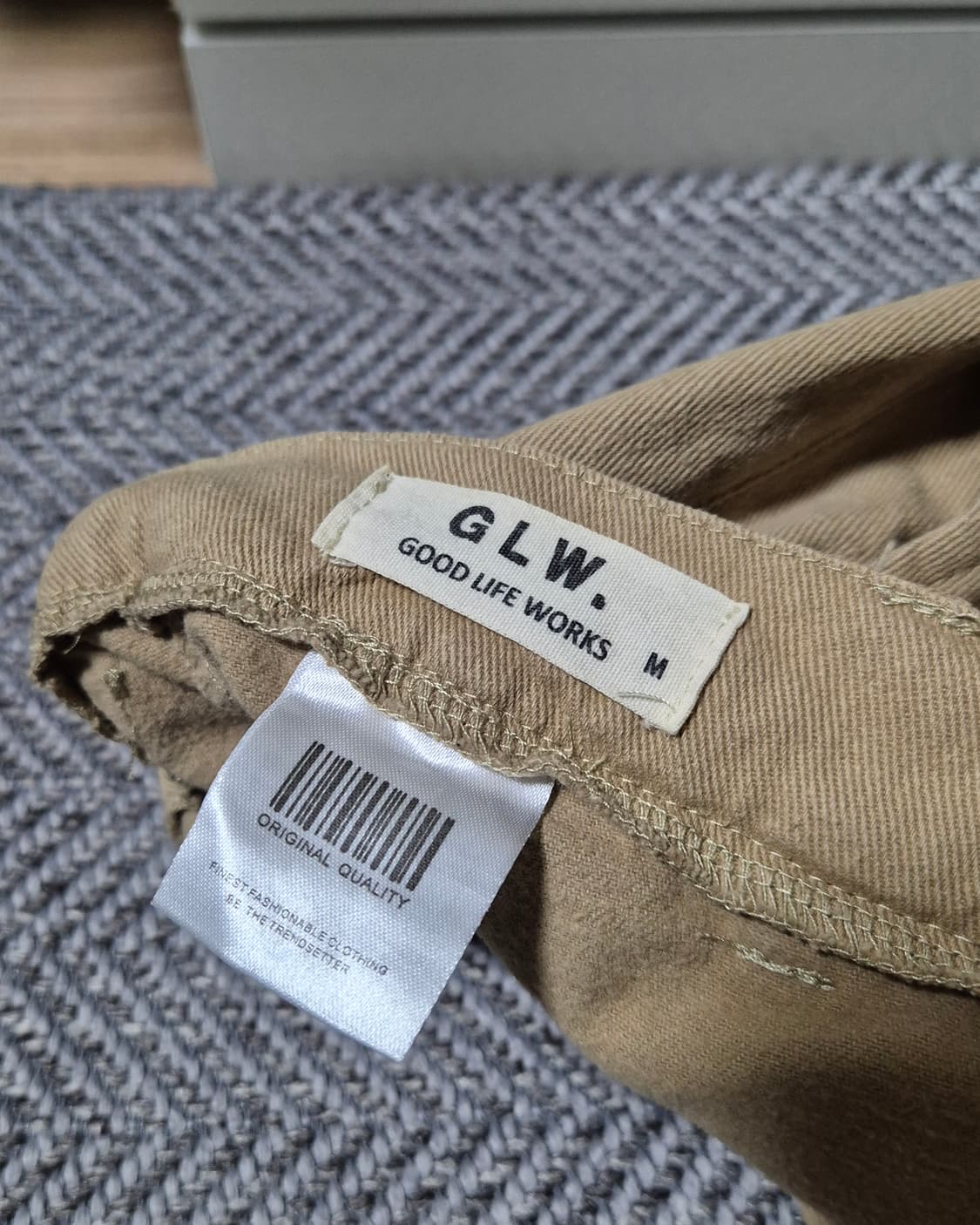 굿라이프웍스 밴딩 카고 팬츠 M 베이지 상품이미지3