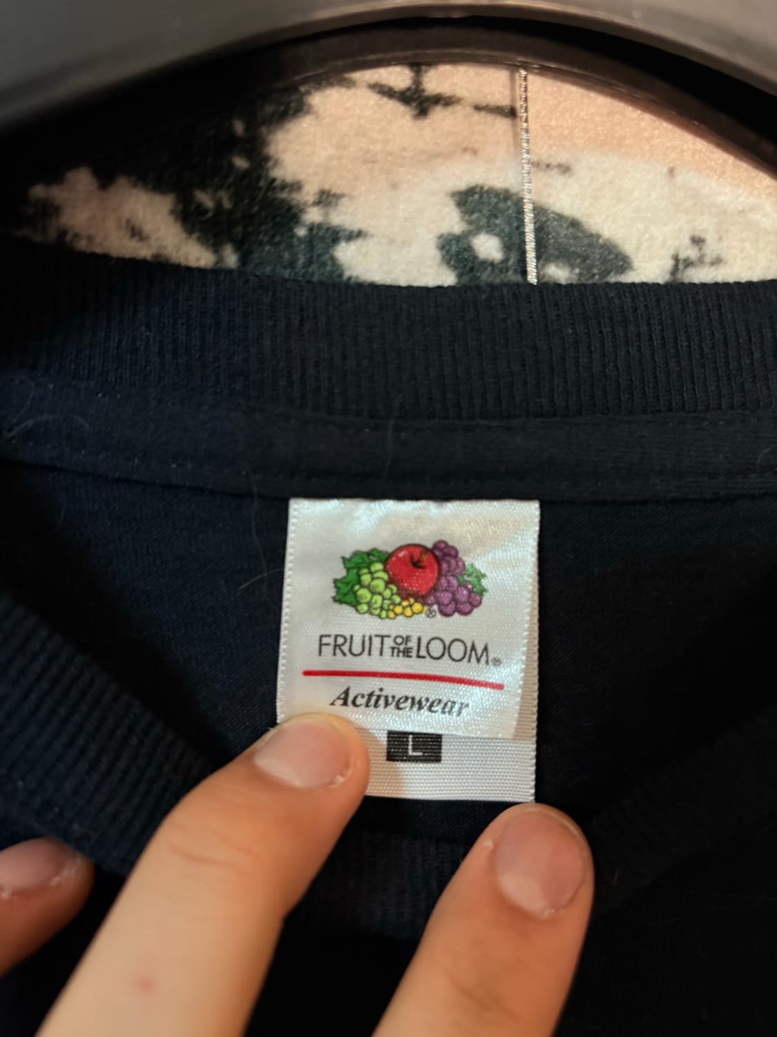 Fruit Of The Loom black half t-shirt   상품이미지2