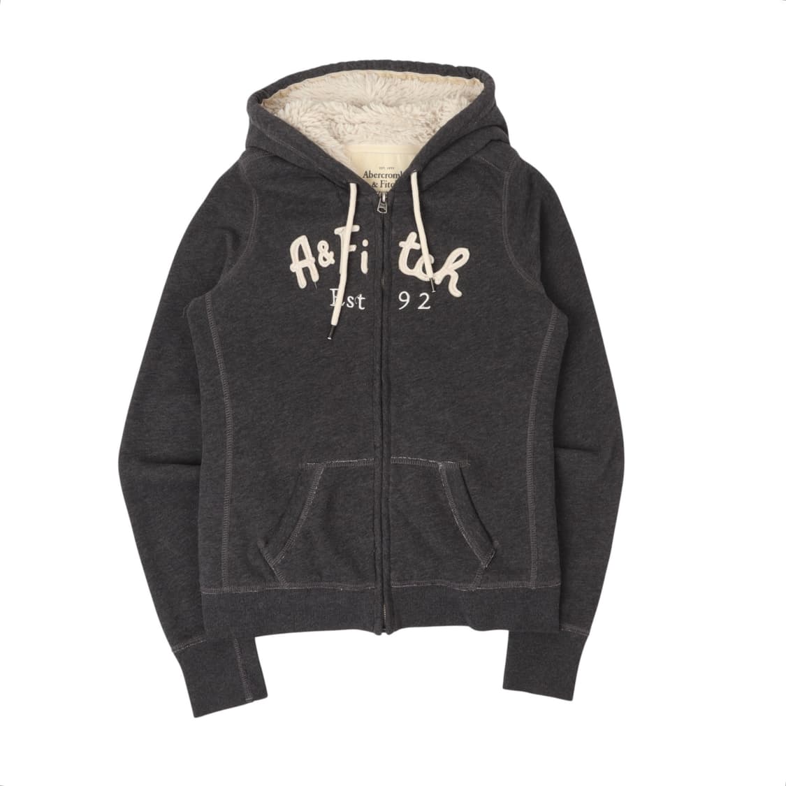 아베크롬비 그레이 쉐르파 후드집업 상품이미지1