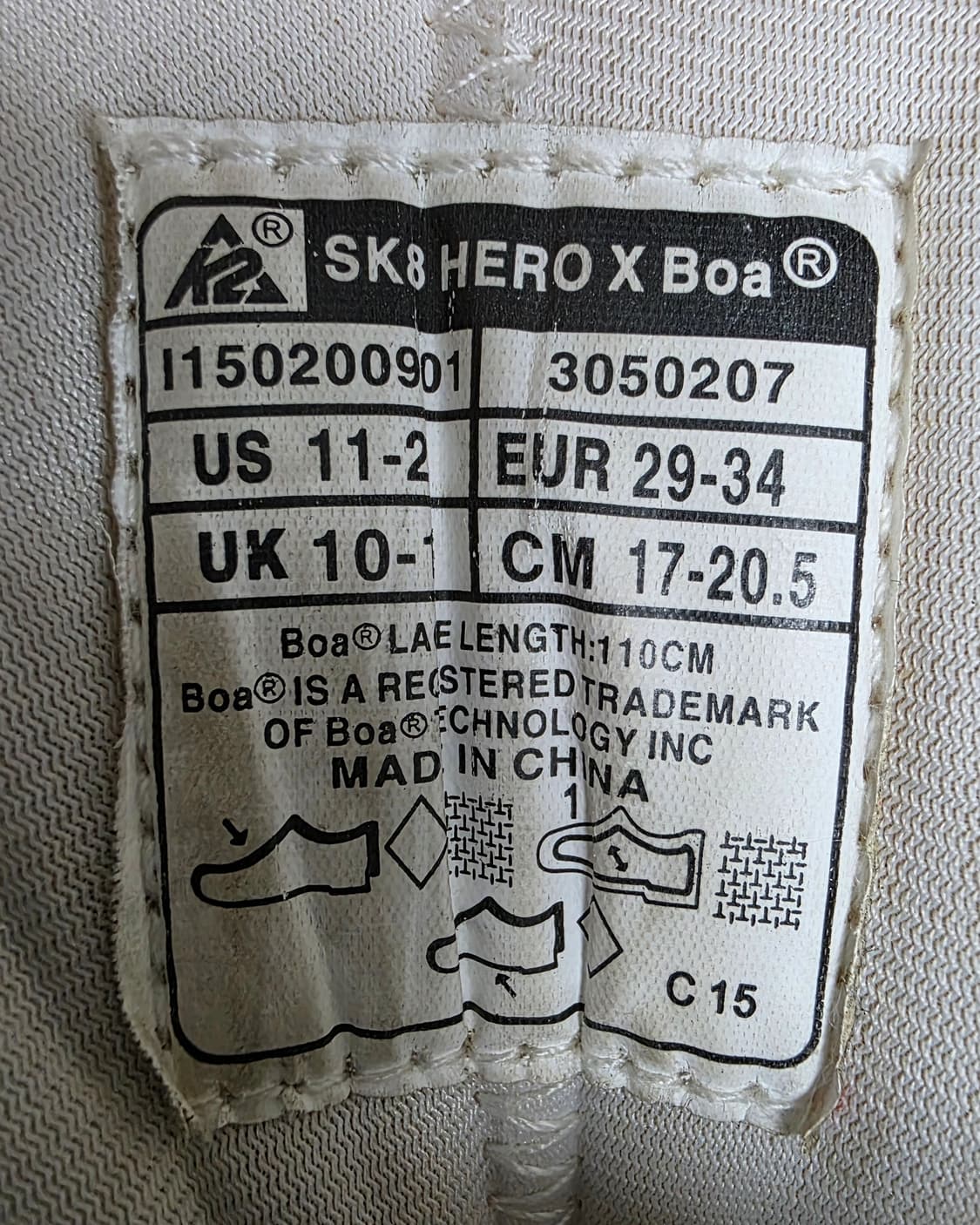 K2 키즈 주니어 인라인스케이트 170~205mm  SK8 히어로 보아 상품이미지10