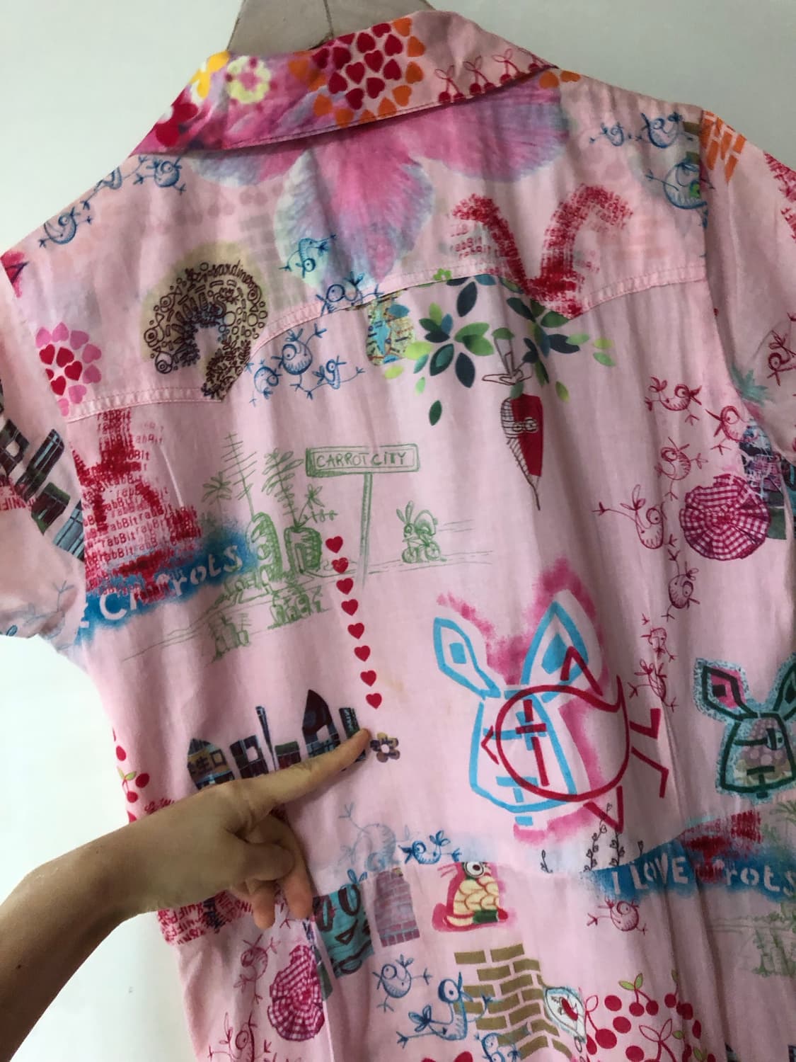 오일릴리 패턴 셔츠 원피스 휴가룩 여행룩 바캉스 휴양지 롱 핑크 하객룩 상품이미지4