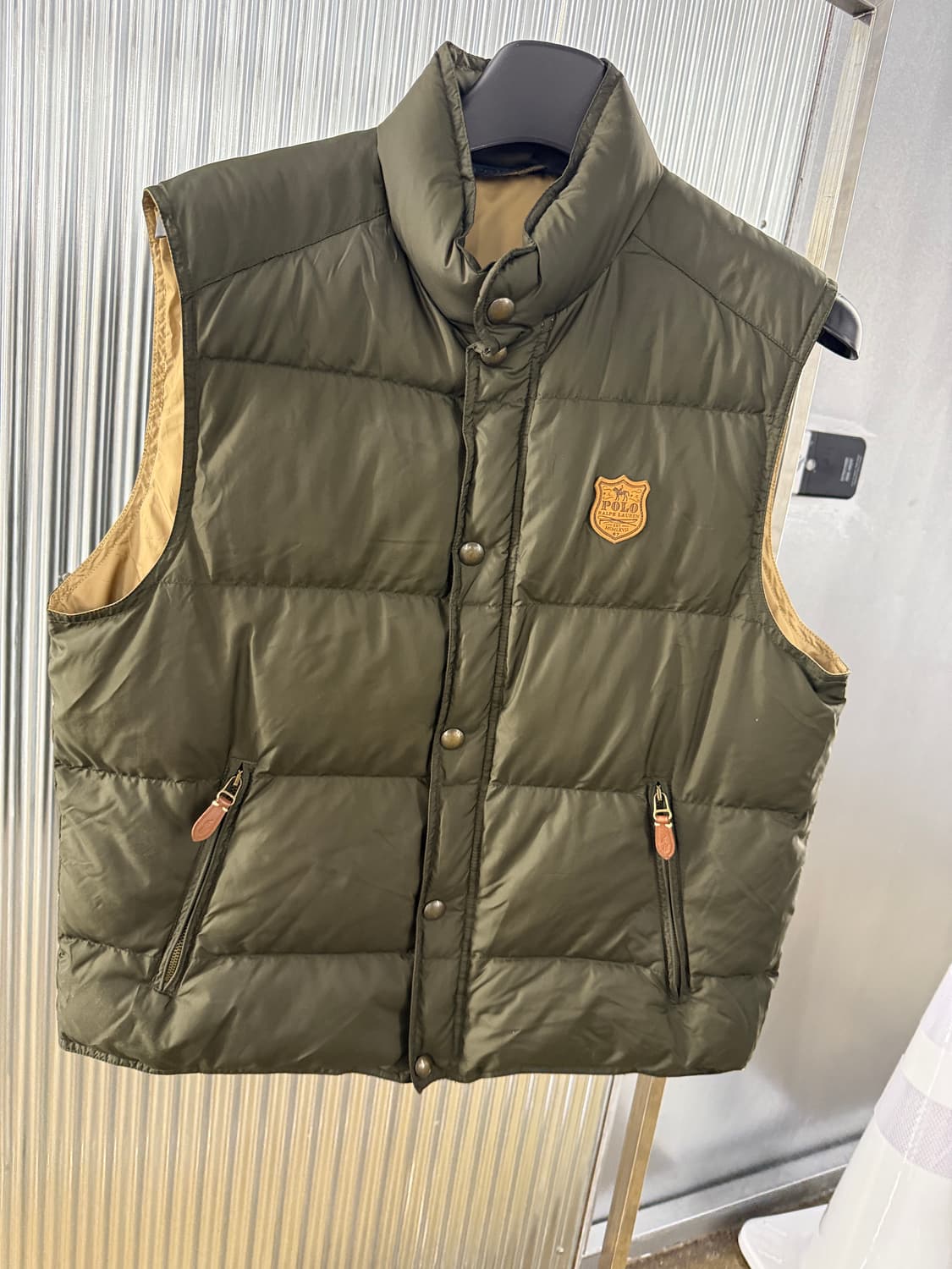 폴로 랄프로렌 구스다운 패딩 조끼 라지 상품이미지2