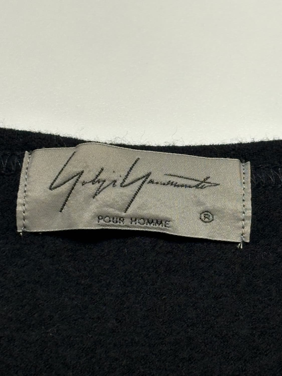 요지 야마모토 뿌르옴므 수퍼 120울 싱글 저지 롱슬리브 티셔츠 상품이미지4