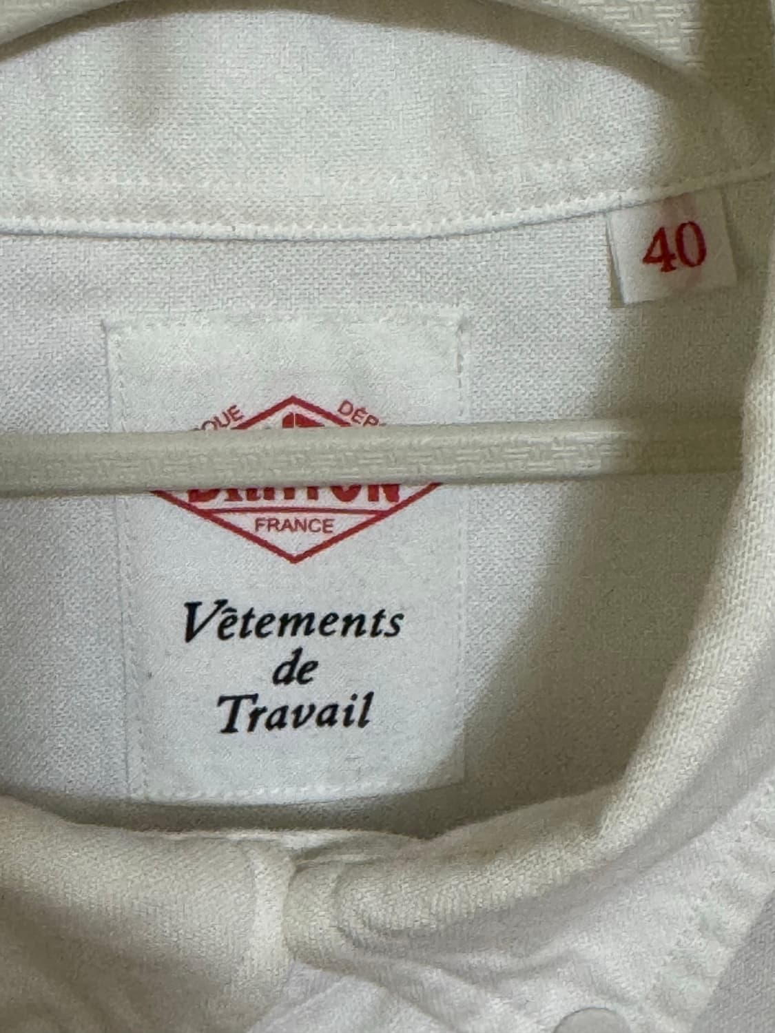 단톤 쿨맥스 루즈핏 화이트 셔츠 상품이미지3