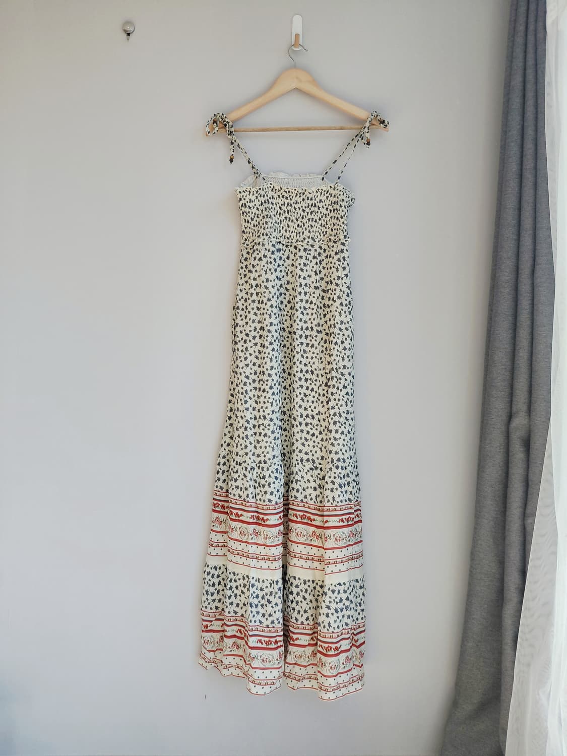 로즈 스트랩 롱 원피스 상품이미지1