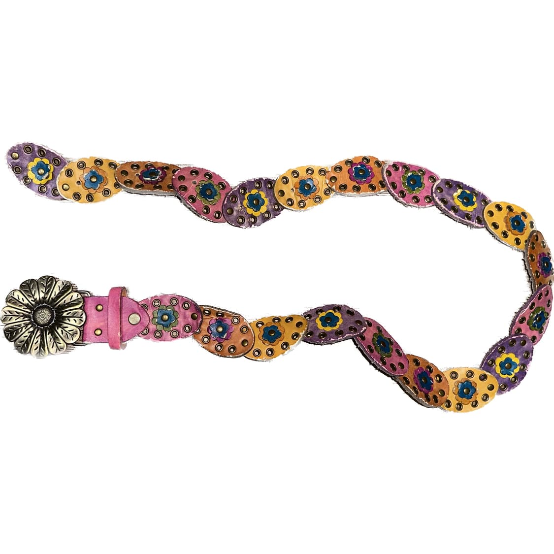 빈티지플라워가죽벨트 상품이미지1