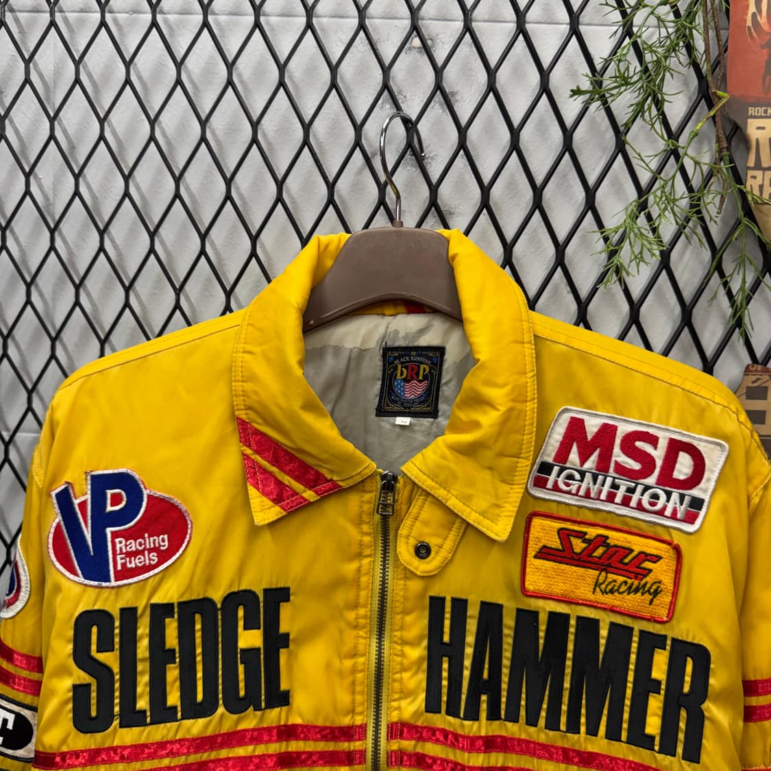 00s 옐로우 콘 레이싱 BRP 레터링 패치 디테일 레이싱 자켓 옐로 상품이미지3