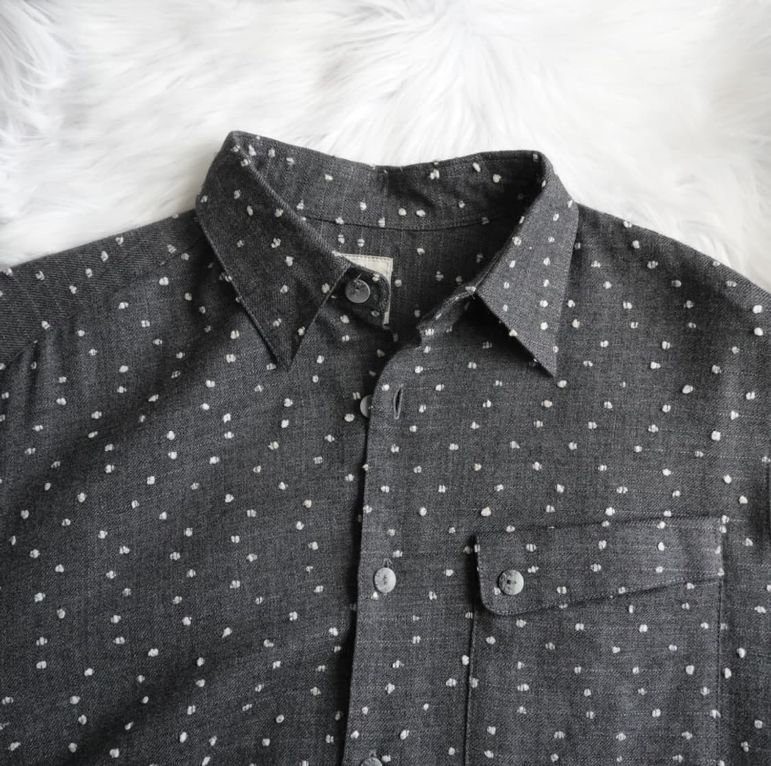 차콜 도트 패턴 셔츠 (COSIA BRIN) 1946 상품이미지3