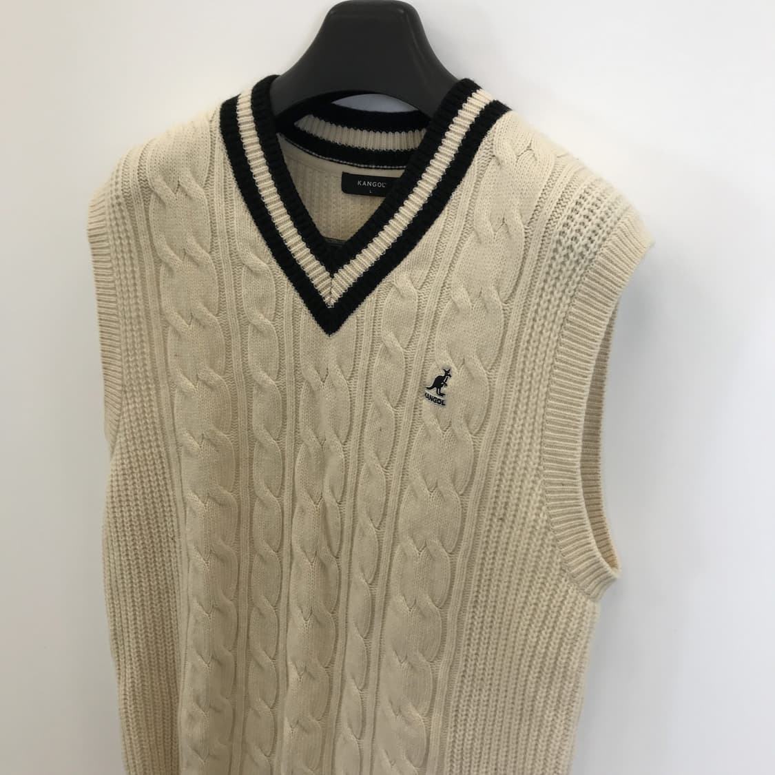 캉골 케이블 니트베스트 [L] 상품이미지2