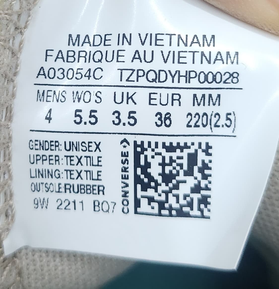컨버스 런스타 레거시 CX 알게 코스트 220mm (230까지 가능) 상품이미지9