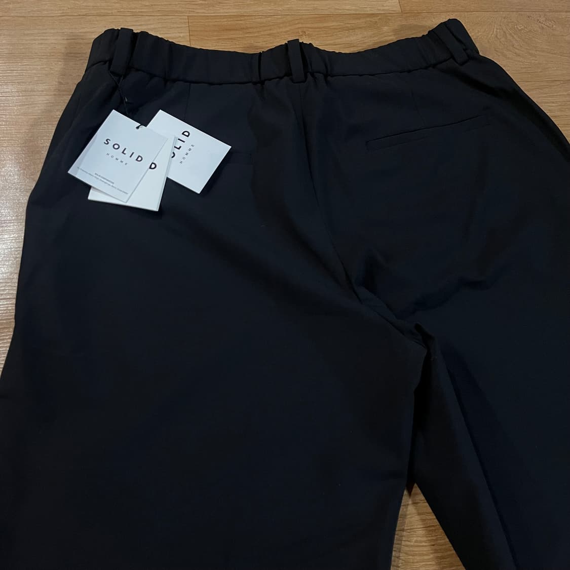 [35-37] (새상품) 솔리드옴므 26ss 밴딩 세미와이드 슬랙스 상품이미지5