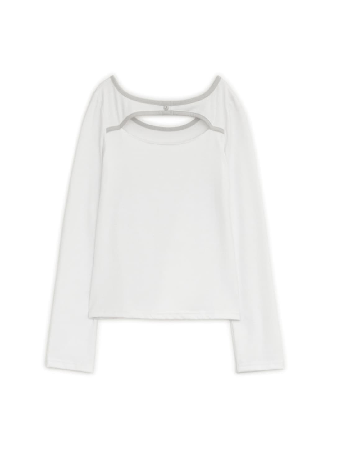 허그유어스킨 슬리브 슬릿 버튼 프린트 탑 상품이미지2