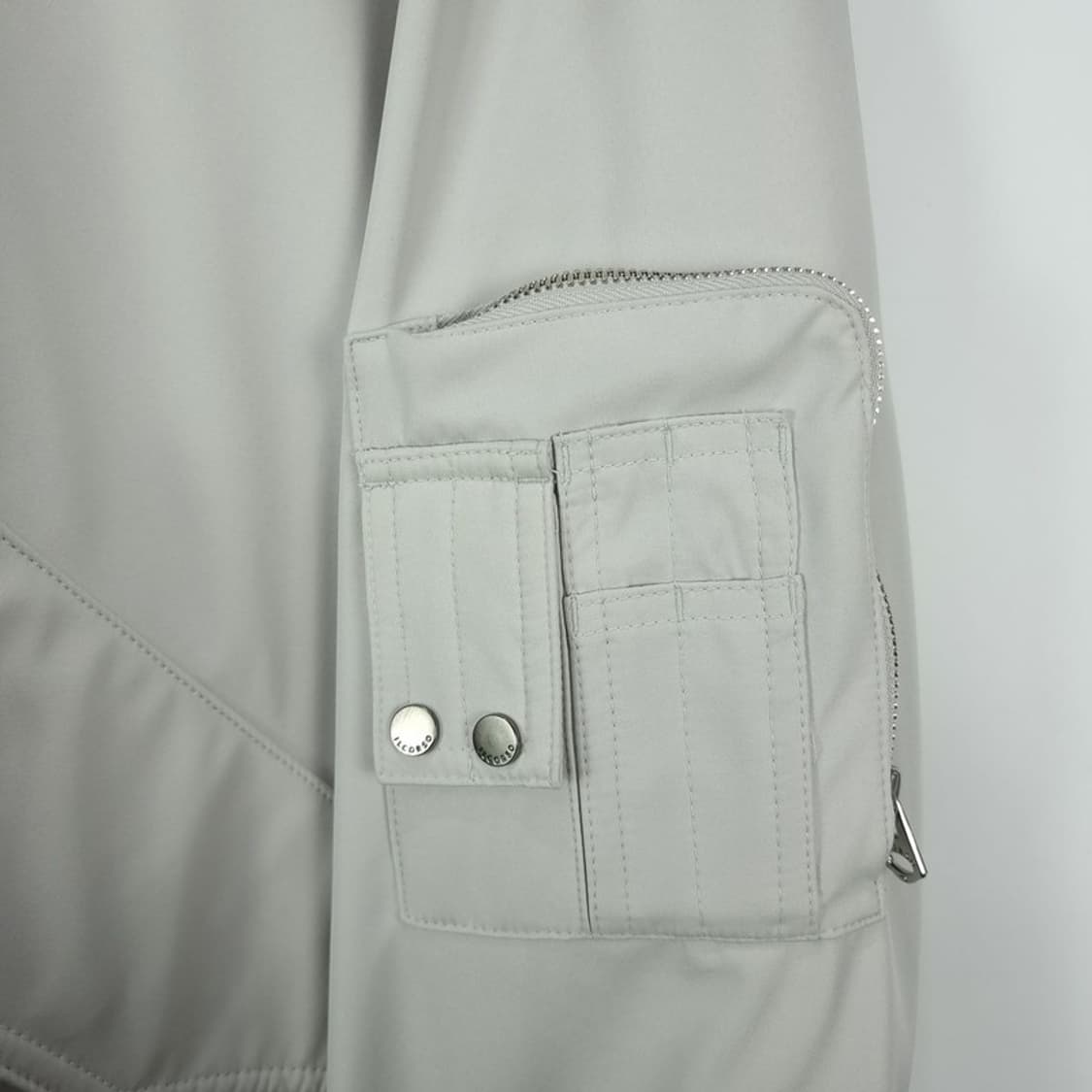 [일꼬르소] 미니멀 MA-1 봄버 자켓 라이트그레이 M18648 상품이미지6