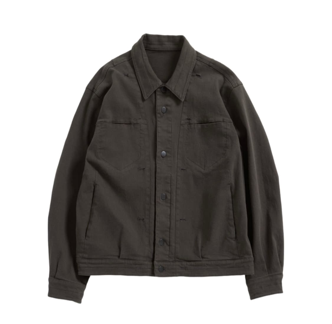 2(S)해칭룸 리버스 트러커 자켓 워시드 머드 브라운 상품이미지1