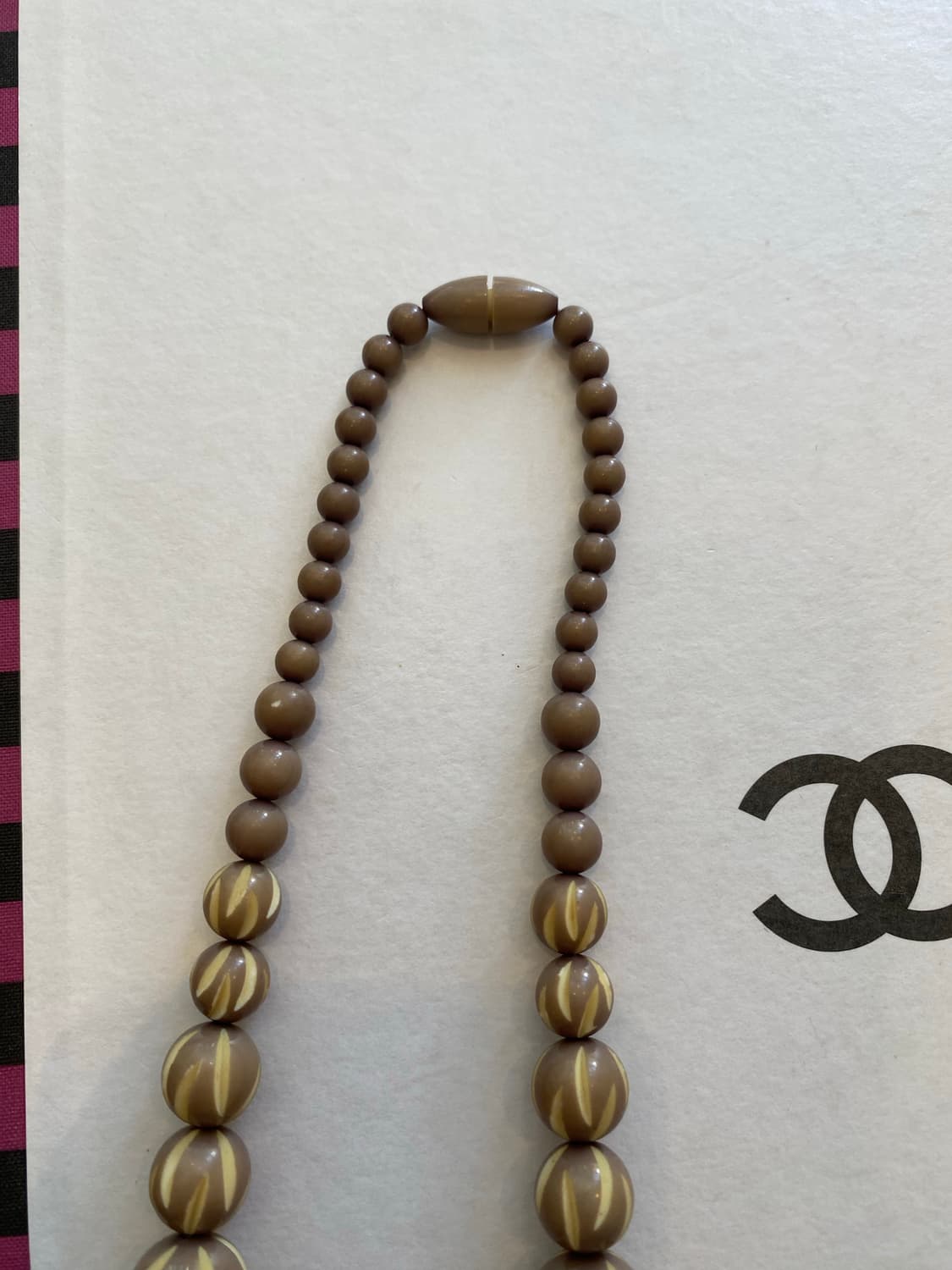 브라운 숏 비즈 목걸이 상품이미지2